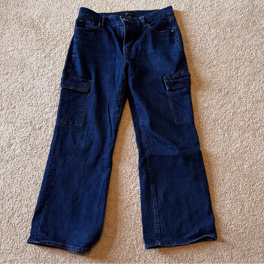Ann Taylor wide leg cargo Jeans